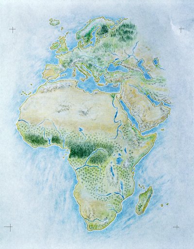 Carte non marquée de l