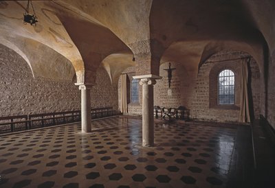 Vue de la salle capitulaire de l