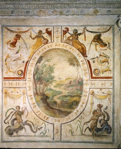 Mur dans la salle de bain de Cosimo I de