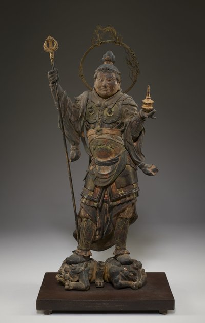 Bishamonten (Vaisravana, Gardien du Nord) - Japanese School