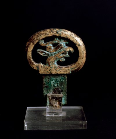 Poignée en bronze avec tête de griffon - Japanese School