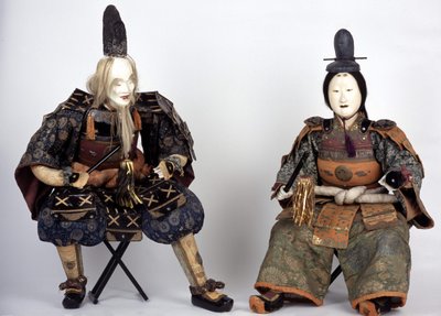 Poupées japonaises de la période Edo apparaissant à la fête des garçons. Collection Captier. Paris - Japanese School