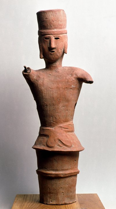 Haniwa funéraire en terre cuite, période Kofun 3ème-6ème siècle - Japanese School