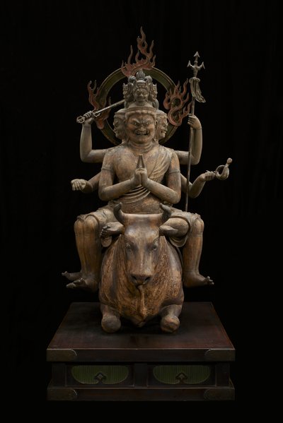 Roi de la sagesse au pouvoir impressionnant (Daiitoku Myōō) - Japanese School
