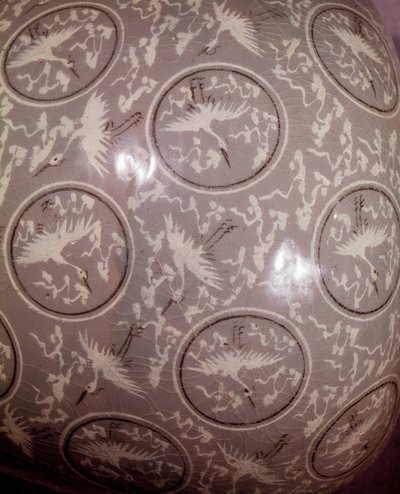 Art coréen : détail de vase « branche de prunier » (vase à prunus). Période Koryo, fin XIIe siècle. Collection Hyung Pil Chun - School Korean