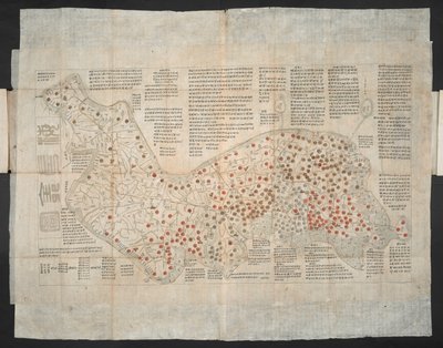 Haejwa chondo - une carte de la péninsule coréenne créée vers 1820 - School Korean