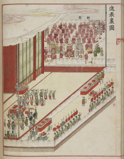 Rituel de la cour coréenne. Page d