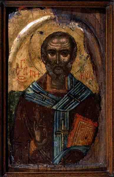 Saint Nicolas, c.1600 - School Macedonian
