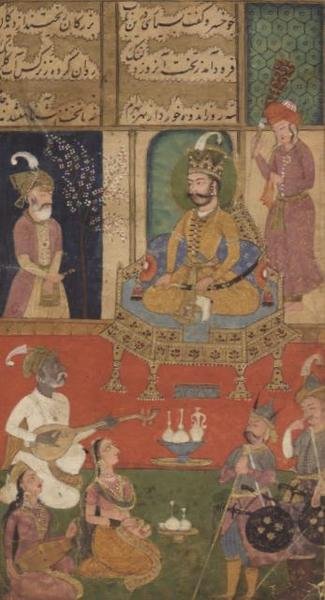Une mission amoureuse, Johnson Album XI no.16 numéroté 23, c.1760 - School Mughal