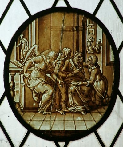 Médaillon : Tobie guéri de sa cécité, probablement XIXe siècle - School Netherlandish