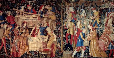 La moisson. Tapisserie des Pays-Bas, début du 16ème siècle. Paris, Musée de Cluny - School Netherlandish