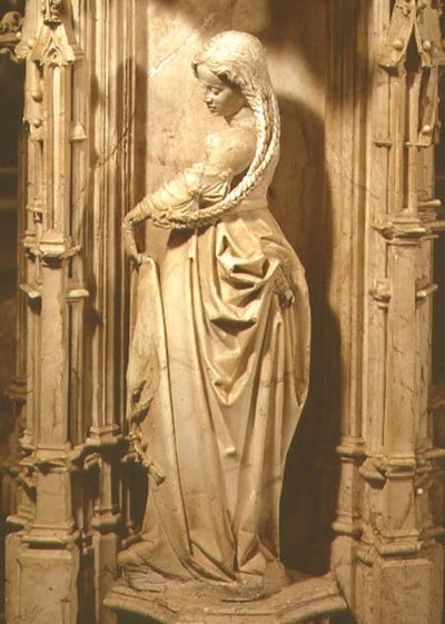 Statuette de la vierge sage du tombeau de Philibert le Beau (1480-1504) Duc de Savoie, après 1504 - School Netherlandish