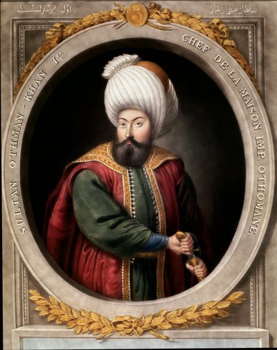 Empire ottoman : portrait du premier sultan ottoman Osman I (1299-1326) - School Ottoman