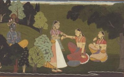 51.207/11 Une confidente supplie Radha de rencontrer Krishna, illustration de la série 