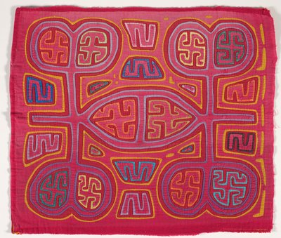 Panneau de chemise (mola), Peuple Kuna, Îles San Blas, c.1950s - School Panamanian