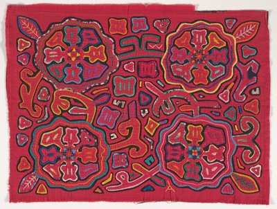 Panneau de chemise (mola), Peuple Kuna, Îles San Blas, c.1950s - School Panamanian