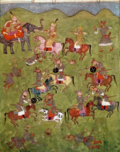 Art islamique : scène de bataille (Shahnameh) - School Persian
