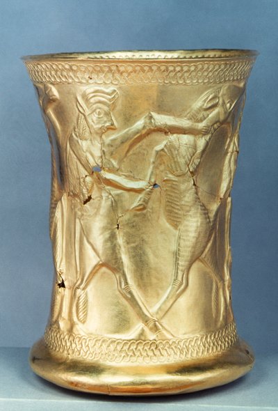 Vase décoré de créatures mythologiques, perse - School Persian