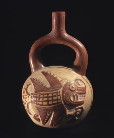 Vase avec motif de poisson, Mochica - School Peruvian