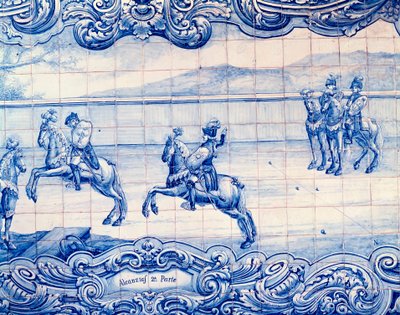 Cavalier pratiquant le jeu d