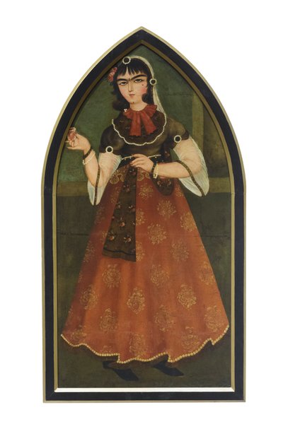 Une jeune femme, par un suiveur de Mohammad Hassan, artiste inconnu - School Qajar
