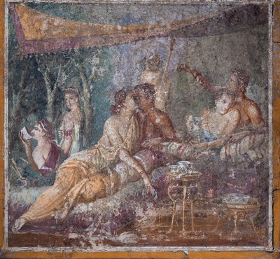 Scène de banquet, Pompéi - School Roman