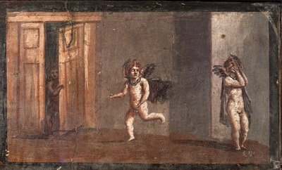 Cupidons jouant à cache-cache, Herculanum - School Roman