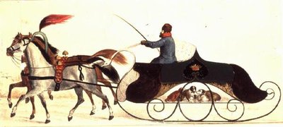 Traîneau tiré par des chevaux - School Russian