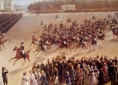 Parade sur le Champ de Mars (détail) - School Russian