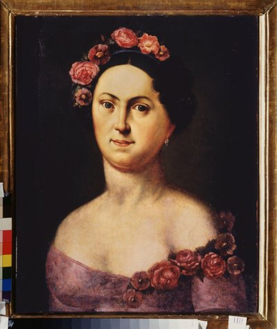 Portrait de la ballerine Avdotia Istomina en Flora - School Russian