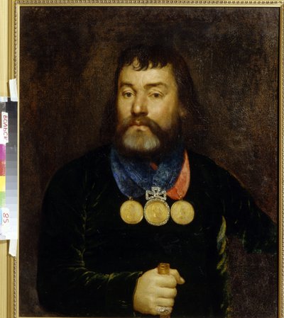 Portrait du poète Constantin Zlobin - School Russian