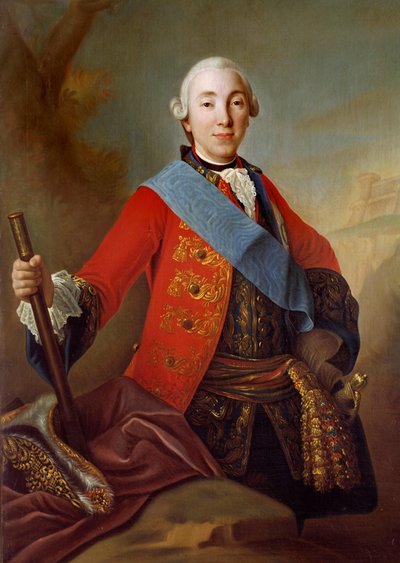 Portrait de Pierre III Fedorovich (1728-1762) tsar russe - School Russian