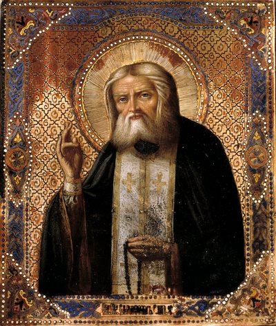 Représentation du thaumaturge russe Séraphin de Sarov - School Russian