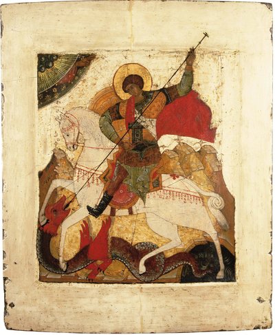 Saint Georges et le Dragon - icône russe - School Russian