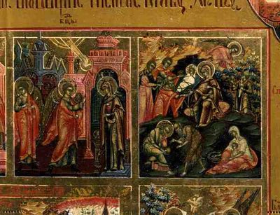 La Résurrection et la Descente aux Enfers (détail) - School Russian