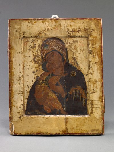 Volokolamskaya Mère de Dieu (tempera sur panneau) - School Russian
