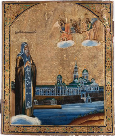 Saint Nil de Stolbensk (mort en 1554) - Icône russe - School Russian
