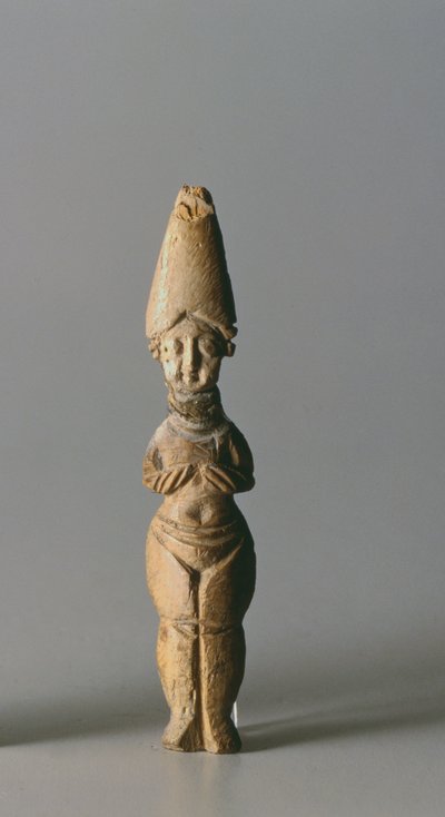 Figurine avec un chapeau haut, de Suse, Iran, IVe-VIe siècle apr. J.-C. - School Sasanian