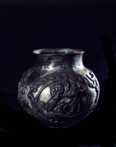 Art persan : Vase en argent - School Sasanian