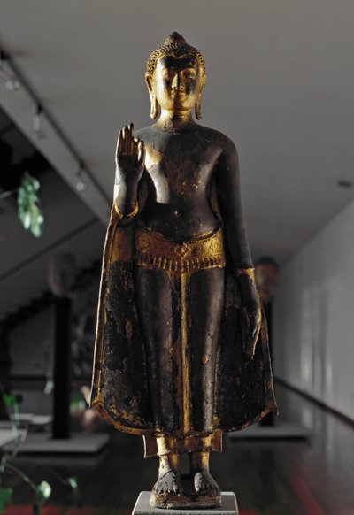 Style Lopburi : Bouddha abhyamudra - School Siamese