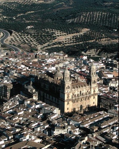 Vue aérienne de la cathédrale de Jaén - School Spanish