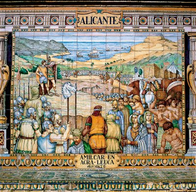 Les Carthaginois dirigés par Hamilcar et son fils Hannibal et la fondation d