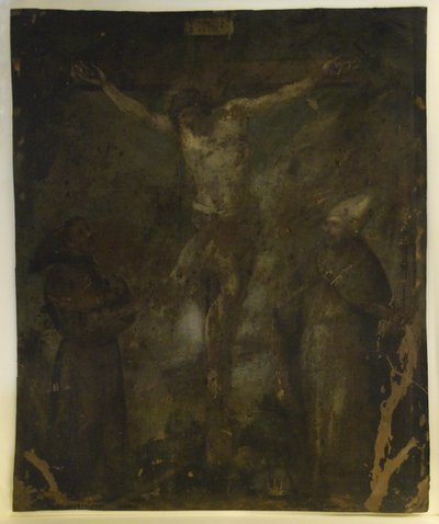 Crucifixion (Madonna au verso) - School Spanish