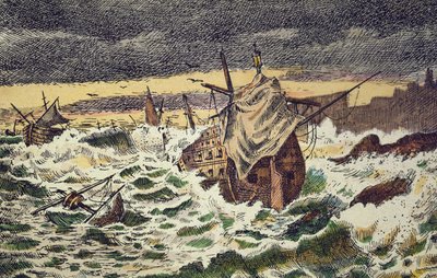 Destruction par les tempêtes de l