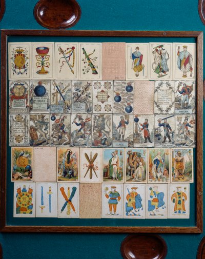 Cartes à jouer, (détail) - School Spanish