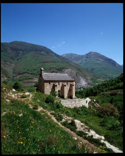 Vue de la chapelle de Saint Pèlerin, Arties (photographie) - School Spanish