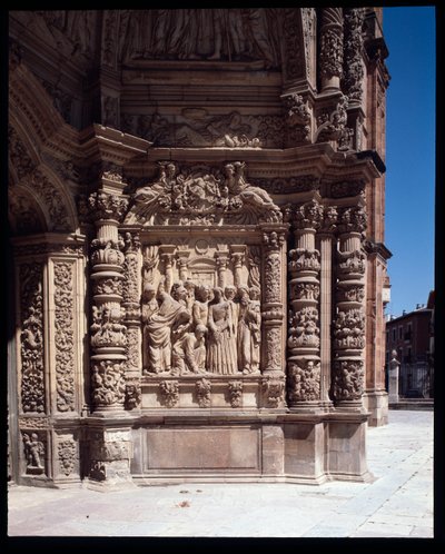 Vue de la façade de la cathédrale Sainte Marie, Astorga, Espagne - School Spanish