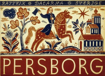 Affiche de tourisme suédois - School Swedish