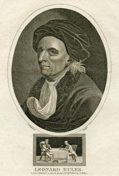 Portrait de Leonard Euler (gravure) - Swiss School