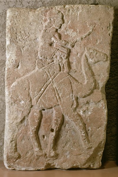 Plaque avec cavalier dromadaire, Tell Halaf, Syrie du Nord - School Syrian